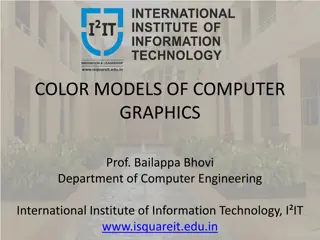 Overview of Color Models in Computer Graphics