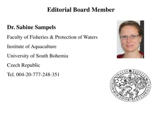 Dr. Sabine Sampels: Research on Aquaculture, Fish Quality, and Human Health