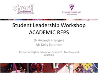 Academic Reps Responsibilities in Student Leadership Workshop