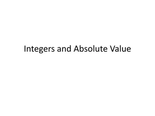 Integers and Absolute Value Concepts