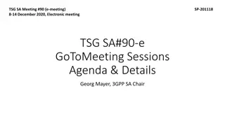 3GPP SA#90-e Meeting Agenda & Details for December 2020