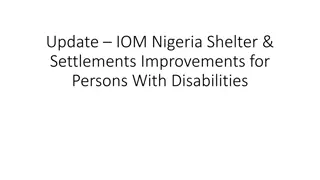 Enhancing Shelter and Settlements for Persons With Disabilities in Nigeria