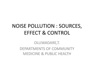 Noise Pollution: Sources, Effects, and Control