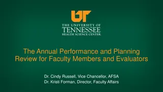 Annual Performance and Planning Review Process at UTHSC