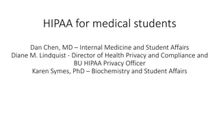 HIPAA: Important Information for Medical Students