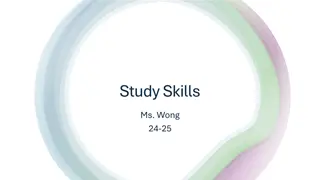 Comprehensive Overview of Study Skills Elective Program by Ms. Wong