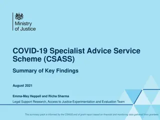 Impact of COVID-19 Specialist Advice Service Scheme (CSASS) on Legal Support Sector