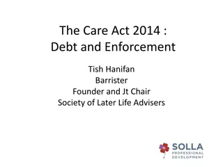 Changes in Debt Recovery Under the Care Act 2014