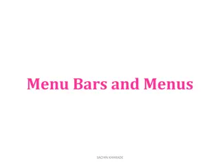 Menu Bars and Menus: a Comprehensive Guide