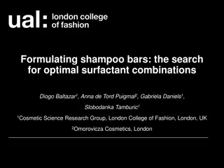 Optimizing Shampoo Bars: Surfactant Combinations Study