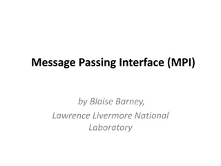 Message Passing Interface (MPI) Standardization