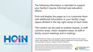 Understanding Trauma and Implementing Trauma-Informed Care