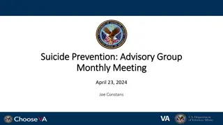 Suicide Prevention Advisory Group Meeting - April 23, 2024