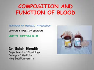 Composition and Function of Blood in Medical Physiology Textbook