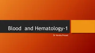 Overview of Blood and Hematology: Functions and Composition