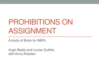 Insights on Prohibitions and Assignments in Business Law