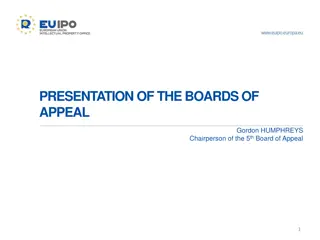 Boards of Appeal Composition and Key Figures Presentation