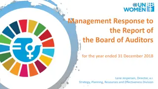 UN-Women 2018 Audit Findings and Recommendations