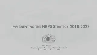 Implementing the NRPS Strategy 2018-2023 Led by Ledia Bregu