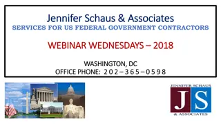 Government Contracting Webinar Series by Jennifer Schaus & Associates