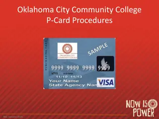 Oklahoma City Community College P-Card Procedures Overview