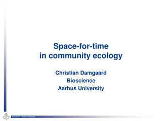 Space-for-Time Substitution in Community Ecology