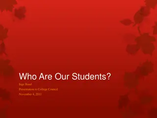 Understanding Our College Students: Data Insights and Trends