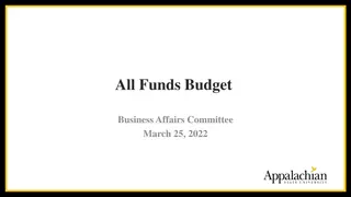 UNC System's All Funds Budget Initiative & Strategic Priorities Overview