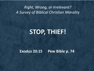 Biblical Insights on Stealing and Morality