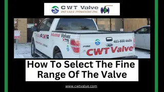 How To Select The Fine Range Of The Valve