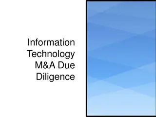 Operations and Technology Due Diligence in Mergers & Acquisitions