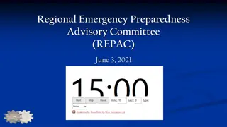 Regional Emergency Preparedness Advisory Committee Meeting Highlights