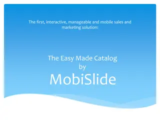 MobiSlide: The Easy Made Catalog for Sales and Marketing