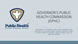 Indiana's Public Health Initiatives and Funding Requirements