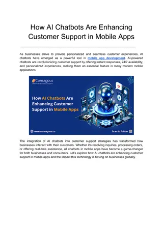 How AI Chatbots Are Enhancing Customer Support in Mobile Apps