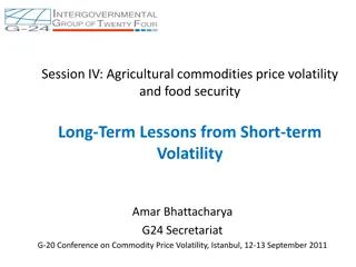 Agricultural Commodities Price Volatility and Food Security