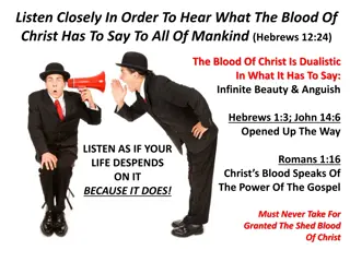 The Profound Message of Christ's Blood: A Divine Revelation