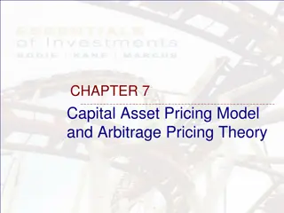 The Capital Asset Pricing Model (CAPM) and Arbitrage Pricing Theory