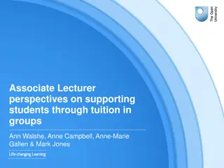 Examining Associate Lecturer Perspectives on Supporting Students Through Group Tuition