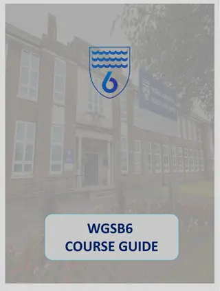 WGSB6 Course Guide - Post-16 Study Information