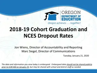 Oregon Department of Education 2018-19 Graduation Highlights