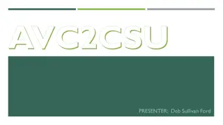 AVC2CSU Proposed Cohort Pathway Program Overview