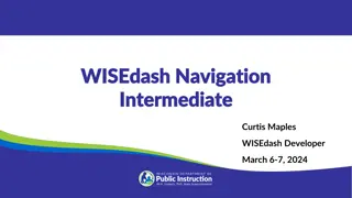 WISEdash Navigation Updates and Enhancements