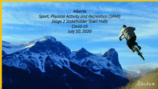 Guidelines for Sport and Recreation Activities in Alberta