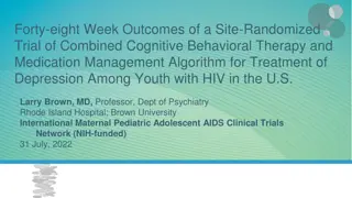 Forty-eight-Week Outcomes of a Site-Randomized Trial for Depression Among Youth with HIV