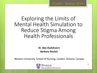 Examining Mental Health Simulation's Impact on Reducing Stigma Among Health Professionals