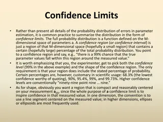 Confidence Limits in Parameter Estimation