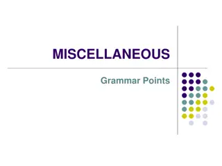 Common Grammar Points for SAT Test Preparation