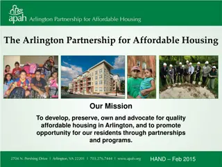 Providing Affordable Housing and Supportive Services in Arlington