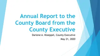 County Executive Annual Report Overview